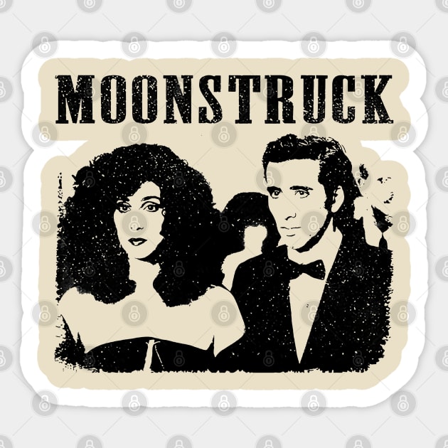 Moonstruck // movie retro Sticker by akunetees
